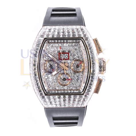 richard mille rm 011 aftermarket iced out diamonds watch|Iced Out Watches: Luxurious Timepieces with Diamonds .